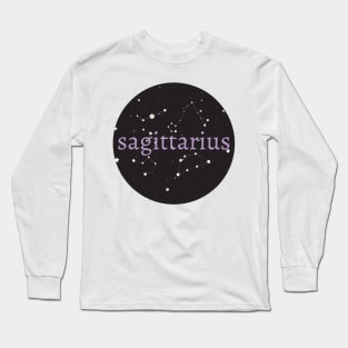 Saggitarius Zodiac Sign Circle Long Sleeve T-Shirt